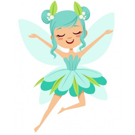 Sticker princesse robe rouge
