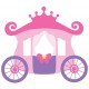 Sticker diamant rose enfant