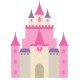 Sticker bouton rose violette