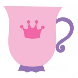 Sticker theiere rose deco