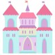 Sticker chateau toit vert