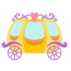 Sticker carosse pour princesse