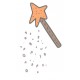 Sticker chateau vintage fille