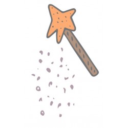 Sticker chateau vintage fille