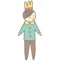 Sticker princesse reine vintage