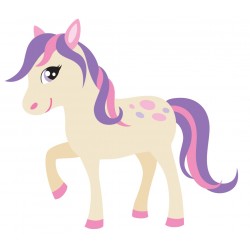 Sticker princesse avec baguette coeur