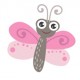 Sticker petite princesse mauve