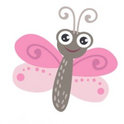 Sticker petite princesse mauve