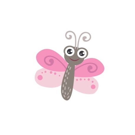 Sticker petite princesse mauve
