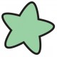 Sticker licorne dort nuage