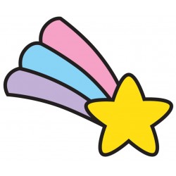 Sticker etoile douce verte