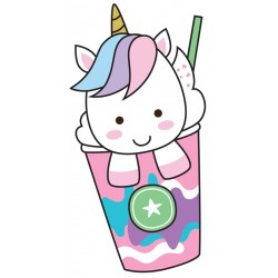 Sticker licorne debout