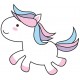 Sticker licorne dans boisson