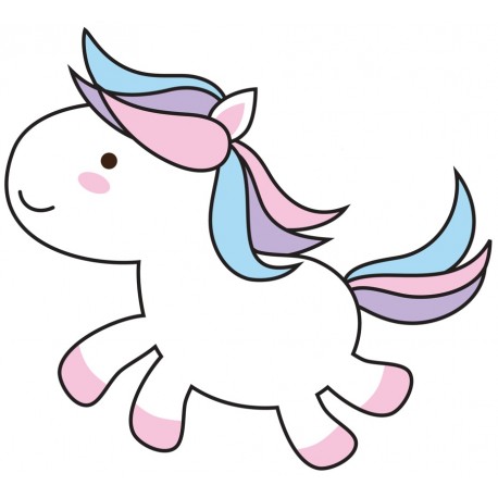 Sticker licorne dans boisson