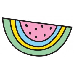 Sticker licorne vole quatre pattes