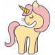 Sticker corne sur licorne