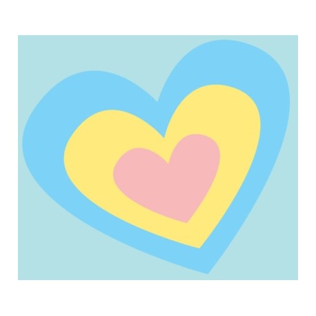 Sticker arc en ciel etoile nuage