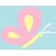 Sticker arc en ciel nuages double