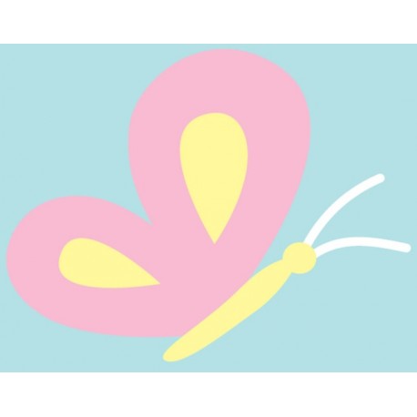 Sticker arc en ciel nuages double