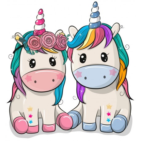 Sticker licorne joue guitare