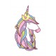 Sticker etoile violette brillant