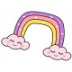 Sticker licorne brille de mille feux