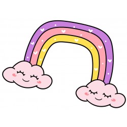 Sticker licorne brille de mille feux