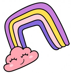 Sticker coeur avec ailes