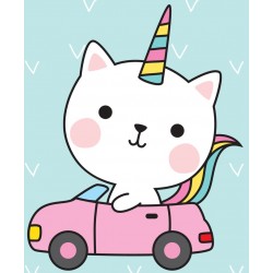 Sticker chat en mode licorne