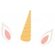 Sticker chat licorne joyeux anniverssaire