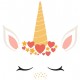 Sticker oreilles et corne licorne
