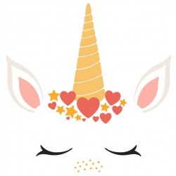 Sticker oreilles et corne licorne