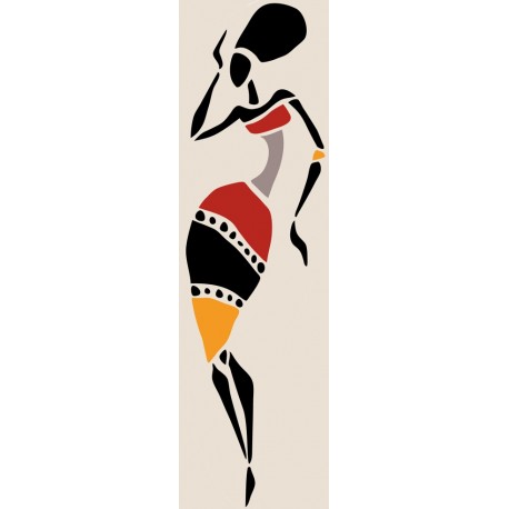Sticker africaine danse joie