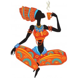 Sticker africaine danse joie