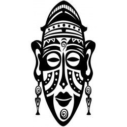 Sticker masque afrique
