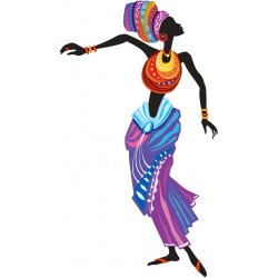 Sticker afriquaine danse