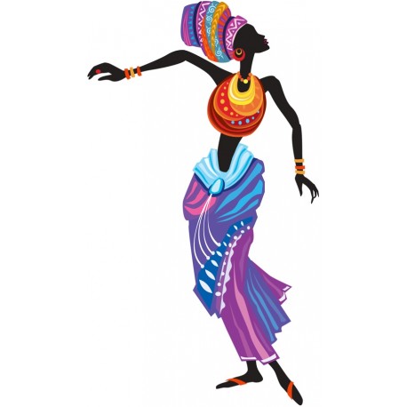 Sticker afriquaine danse