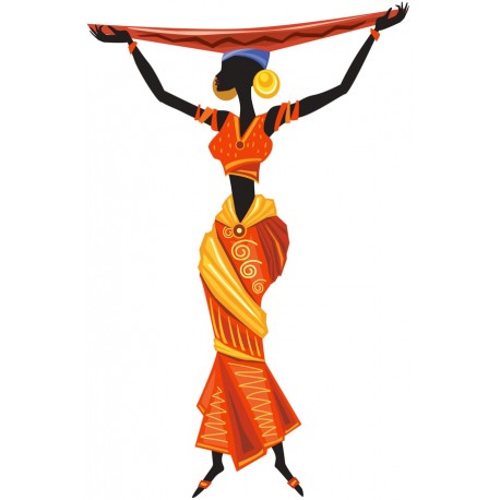 Sticker afriquaine grande robe