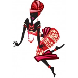 Sticker afriquaine preprare repas