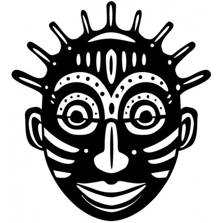 Sticker afriquaine robe rouge