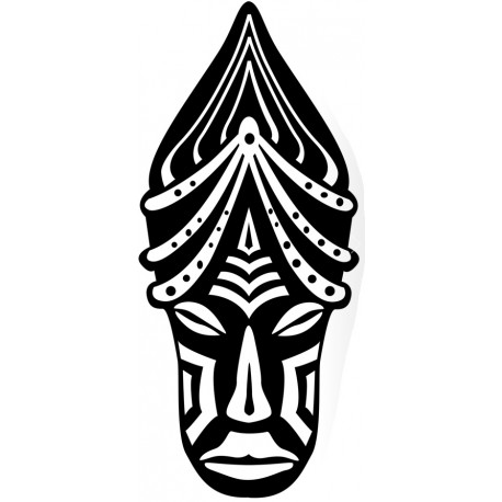 Sticker petit africain masque
