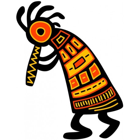 Sticker africain masque