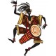 Sticker africain musique