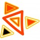 Sticker triangle deco
