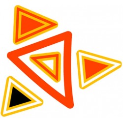 Sticker triangle deco