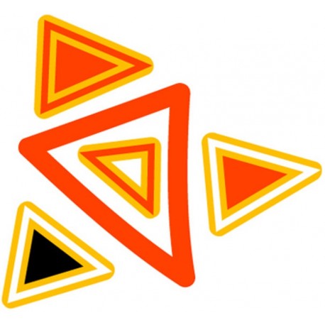 Sticker triangle deco