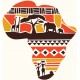 Sticker carte afrique deco