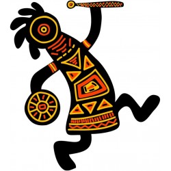 Sticker africaine prie