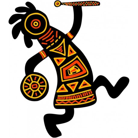 Sticker africaine prie