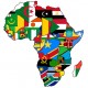 Sticker tissu africain